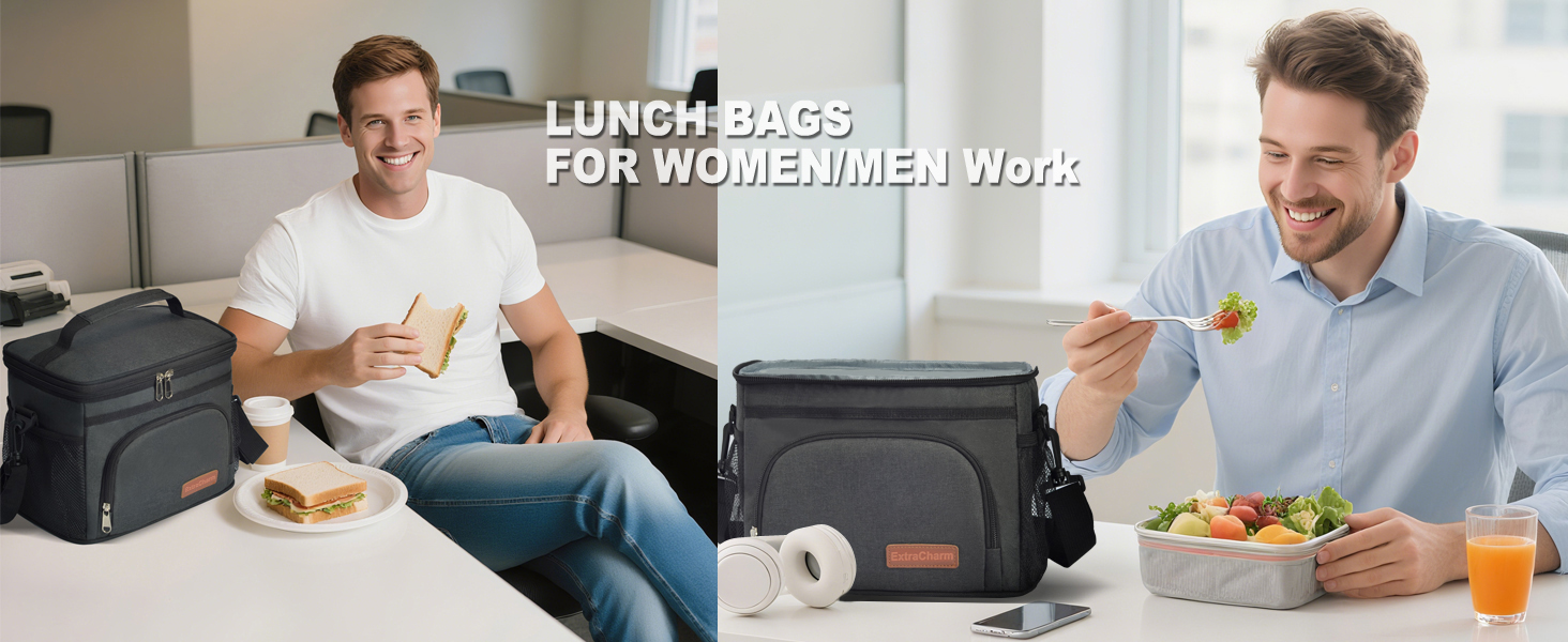 ExtraCharm Insulated Lunch Bag for Women/Men