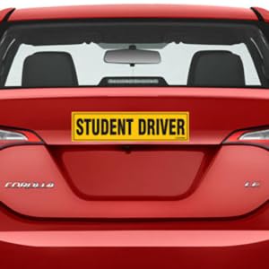 Student driver style 1 simple and visible design
