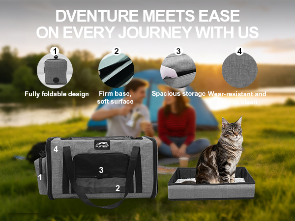 cat carrier grey