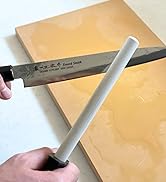 Seki Japan Chef Knife Sharpening Rod, 6 Inch, Durable Ceramic Honing Steel Knife Sharpener (150mm)