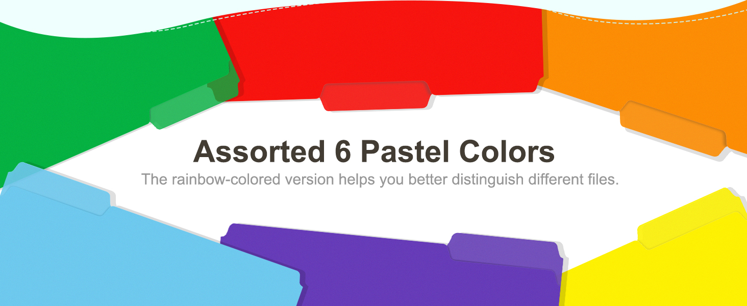 plastic color file folder