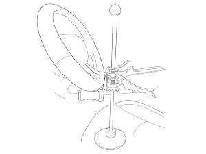 steering wheel holder line drawing