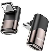 MOGOOD 90 Degree Adapter, C Male to C Female USB C Extender Adapter Type-C Data Transmission PD10...