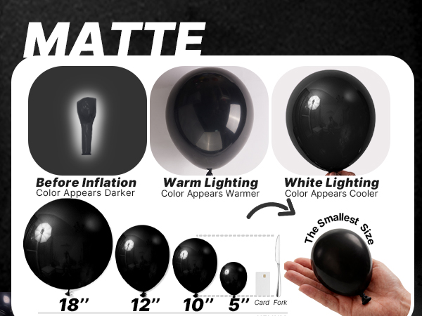 PartyWoo Black Balloons
