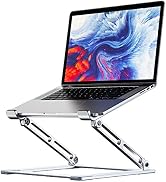 Laptop Stand for Desk, Adjustable Computer Stand with 360° Rotating Base, Ergonomic Laptop Riser ...