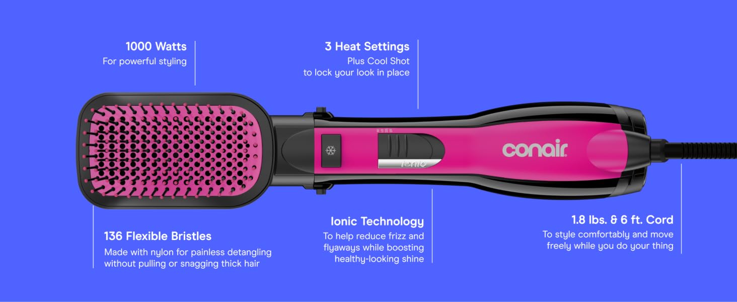 Ionic Hot Air Dryer Brush