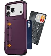 iMangoo for iPhone 17 18 Pro Max with Slide Card Slot Holder Wallet Case | Hidden 1-2 Cards Phone...