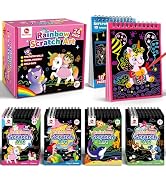Mocoosy 24 Pack Scratch Art Party Favors for Kids, Christmas Stocking Stuffers Bulk, Birthday Goo...