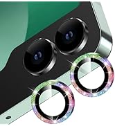 YWXTW for Samsung Galaxy Z Flip 6 Camera Lens Protector, Bling Glitter Individual Anti Scratch Me...