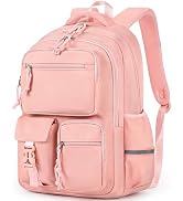 mibasies School Backpack for Teen Girls: 17.9 IN Backpack for Women with Laptop Compartment for M...