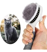 Self Cleaning Slicker Brush - Cat Brush Skin-Friendly Deshedding Grooming Massaging Tool for Long...