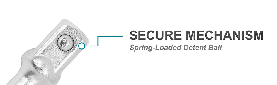 SECURE MECHANISM SPRING LOADED DETENT BALL