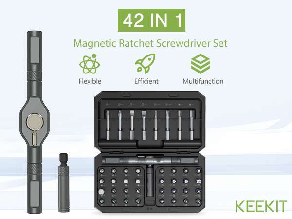 magnetic ratchet scredriver set