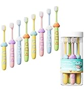 Lonlown Kids Toothbrushes 8 Pack,Soft Bristle Toothbrushes for Kids 2-12 Years Old, Cute Multicol...