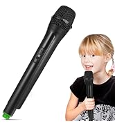 NUOBESTY Microphone Toy for Kids - 10.4" Fake Microphone Toy Plastic Pretend Karaoke Prop for Hal...