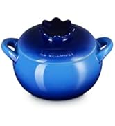 Le Creuset Stoneware Blueberry Mini Cocotte, 16 oz., Azure