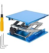 LABALPHA Lab Jack Stand 20x20cm/7.87x7.87 inches Aluminum Oxide Alloy Lifting Stand Platform Lab ...