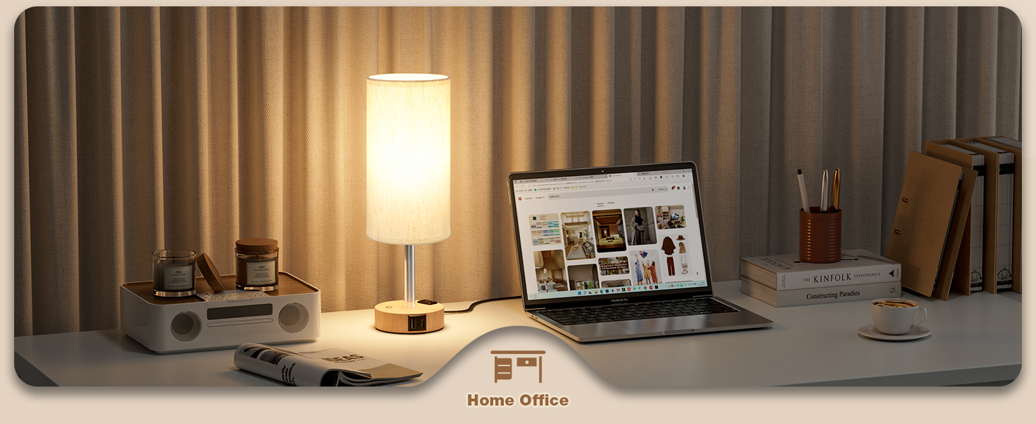 Touch Bedside Table Lamp with Memory