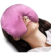 Atsuwell Sinus Mask, Warm Cold Compress Eye Mask for Dry Eyes, Weighted Eye Pillow Microwavable F...