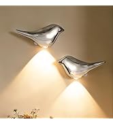OLISHALIGHT Motion Sensor wall Light: 1200mAh Rechargeable Wall Sconce Set of 2 Magnetic Stair Li...
