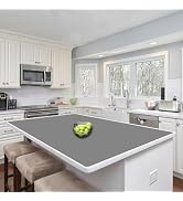 Silicone Mats for Kitchen Counter, 48"x32"(120cmx80cm) Large Heat Resistant Mat Kitchen Island Wa...