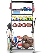 Mythinglogic Sports Equipment Garage Organizer,Garage Ball Storage for Sports Gear and Toys, Roll...