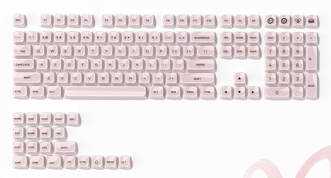 Jelly Low Profile Keycaps Shine Through Keycaps