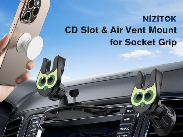 pop socket phone mount for car