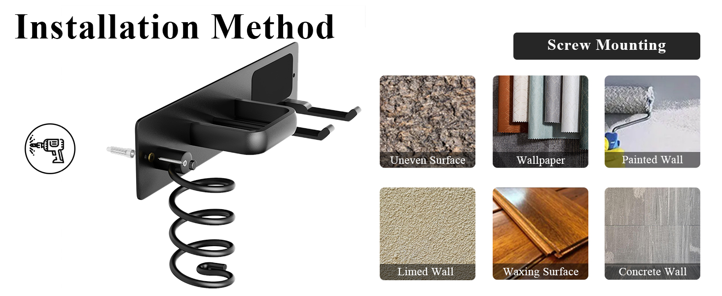 Hair Tool Organizer Rack for Universal Dryer