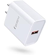 Quick Charge 3.0 Wall Charger,18W 3A USB Wall Charger QC 3.0 Adapter Fast Charger Block for Samsu...