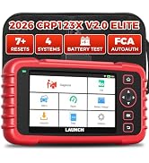 LAUNCH OBD2 Scanner CRP123X Elite V2.0, 2026 Lifetime Free Update Diagnostic Scan Tool, Car Engin...