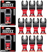 Hiinny Carbide Oscillating Tool Blades,Heary Duty for Hard Material,Professional Universal Oscill...