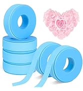 JroyJoy 6 Rolls Lash Tape & 30 Glue Rings for Eyelash Extension, Adhesive Eyelash Tape, Breathabl...
