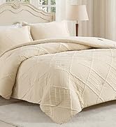 Windowpane Jacquard Crinkle Comforter Set