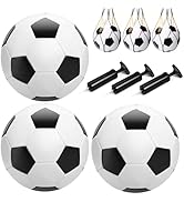 Soccer Ball Size 2/3/4/5 with Pump & Bag, Deflated Ball - 1 2 or 3 Pack - Classic Black & White -...