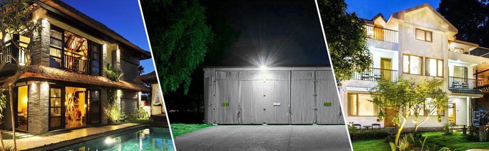 led floodlights outdoor flood lights security lighting outside lamp white spot light exterior garage