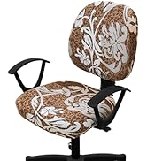 Smiry Stretch Printed Office Computer Chair Covers, Universal Washable Removable Desk Rotating Ch...