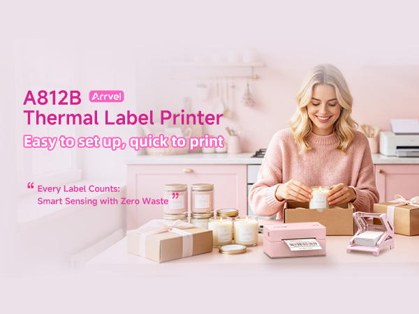 4x6 wireless thermal label printer for small business packaging mailing essentials