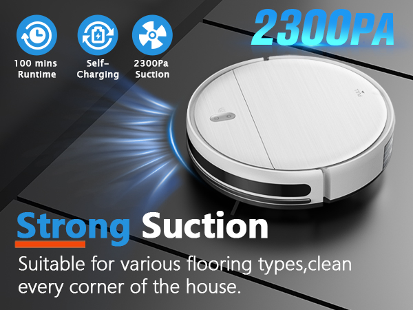 Combines powerful suction with a mopping function for thorough cleaning.