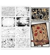 GLOBLELAND Ink Dot Background Clear Stamps for DIY Scrapbooking Broken Glass Background Silicone ...
