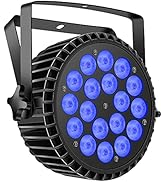 Par Lights LED Stage Lights, U`King 12Wx18 RGBW Uplight Stage Lighting Effect by DMX and Sound Ac...