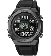 FANMIS Men Pedometer Watches Military Multifunctional 50M Waterproof Digital Outdoor Sports Watch