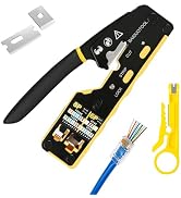 BAIDUOTOOL RJ45 Crimp Tool Pass Through Ethernet RJ45 Crimping Tool Cat6 Cat5e Cat6a RJ45 Crimper...