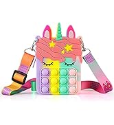 ATESSON Girl Toys Small Pop Purse,Unicorn Toys for Girls Age 4-6 Girls Purse,Fidget Toys Purses f...