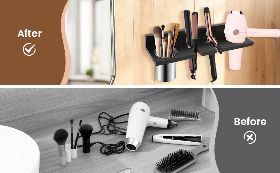 Hair Tool Organizer for Bathroom