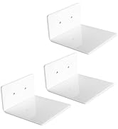 evron Acrylic Floating Shelves for Wall Decor (White, S4.6 Z)