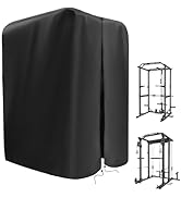 Guisong Gym Rack Cover with Waterproof Zipper, Protective Cover for Squat Rack/Weight Lifting Rac...