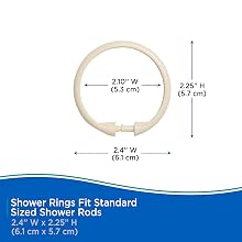 Shower Rings_Smooth_Size_Cream