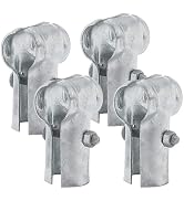VIVIDA End Rail Clamps 1-3/8 Inch, Chain Link Fence Fittings, Panel T Connector for 1-3/8" OD Pip...