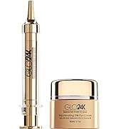 GLO24K Eye Care Set - Instant Facelift and Eye Cream with 24k Gold, Hyaluronic Acid, Vitamins A,C...